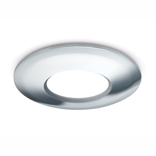 JCC Lighting JC1006/CH Chrome Die-Cast Aluminium Round Bezel For V50 Fire-Rated LED Downlights Dia Ø: 84mm