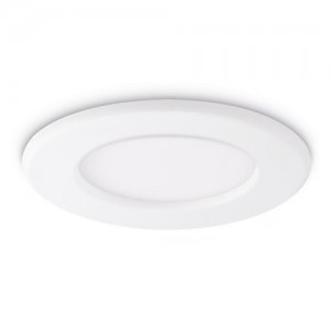 JCC Lighting JC72401 Skydisc PC IP20 White Low Profile Non Dimmable Commercial Downlight With Frosted Diffuser & Neutral White 4000K LEDs IP20 10W