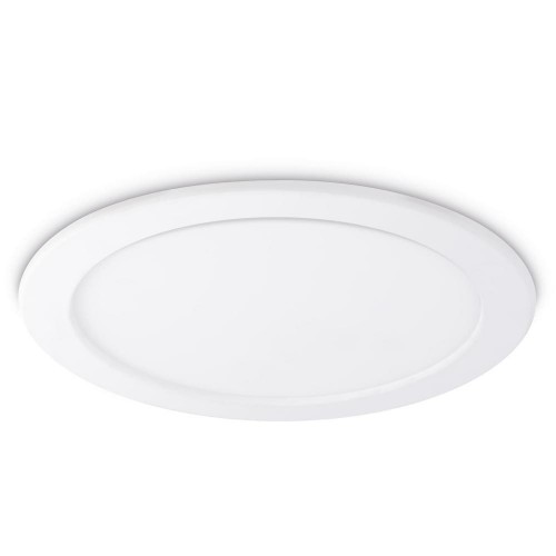 JCC Lighting JC72403 Skydisc PC IP20 White Low Profile Non Dimmable Commercial Downlight With Frosted Diffuser & Neutral White 4000K LEDs IP20 22W