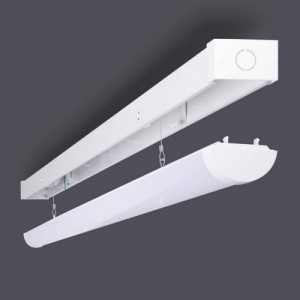 JCC Lighting JC100005 Skypack QR White Emergency 4ft Single LED High Output Batten With Neutral White 4000K LEDs & Quick Release Opal Diffuser IP20 32W