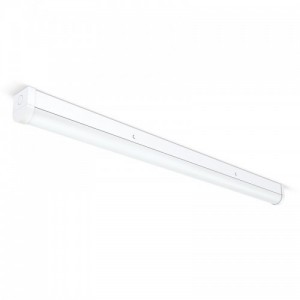 JCC Lighting JC71746EM Skypack QR White Emergency 6ft Twin LED High Output Batten With Neutral White 4000K LEDs & Quick Release Opal Diffuser IP20 84W
