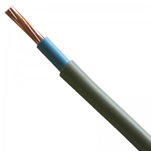 6181YH16BLUGRYB BASEC Approved 6181Y Grey Double Insulated Single Blue Core Surface Wiring Cable 16mm 50m Reel