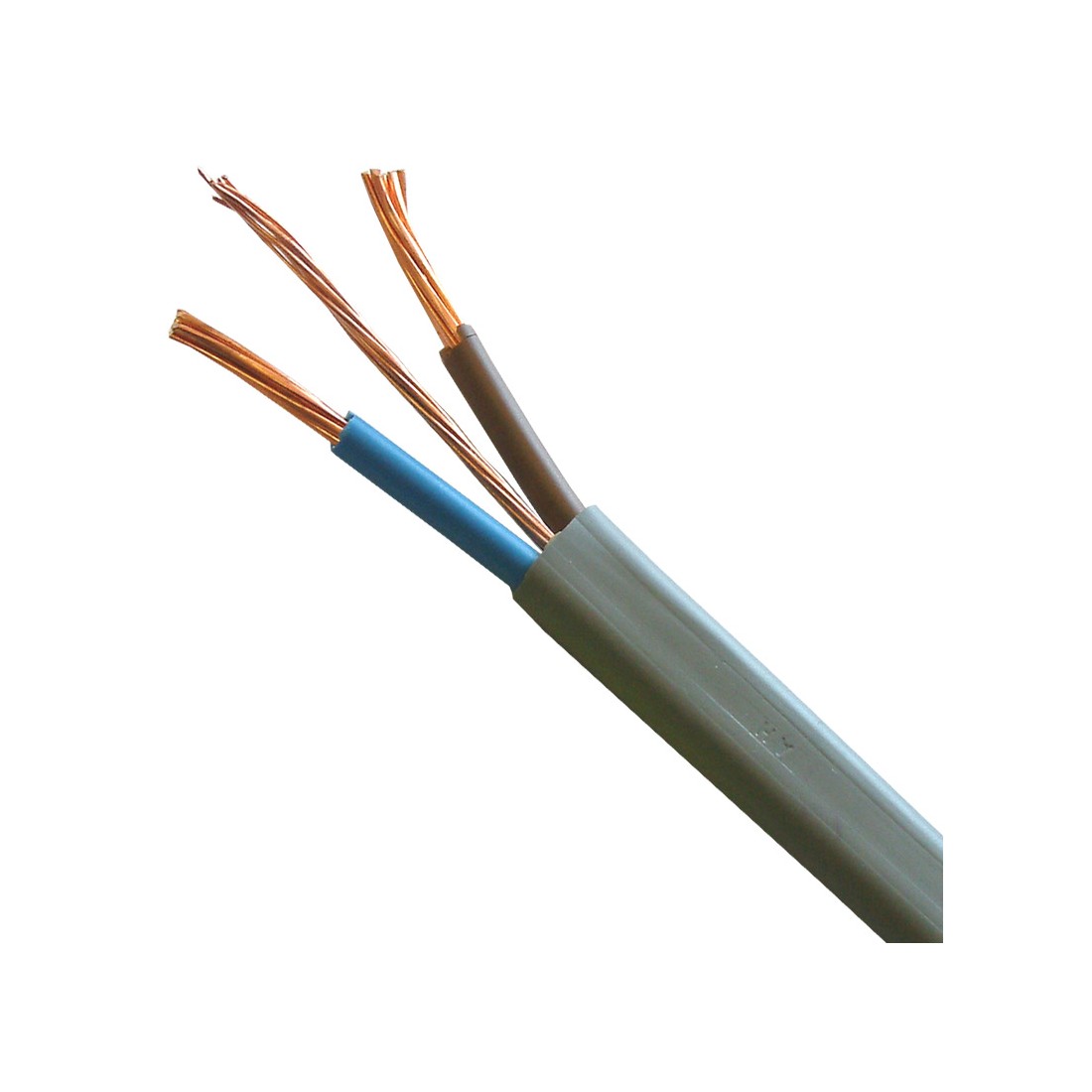 10MM TWIN AND EARTH COOKER SHOWER CABLE 6242Y 2 METRE LENGTH GREY 