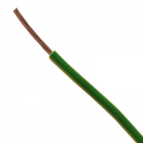 6491X15GYC BASEC Approved 6491X Green/Yellow Single Core Insulated Conduit Wiring Cable 1.5mm 100m Reel