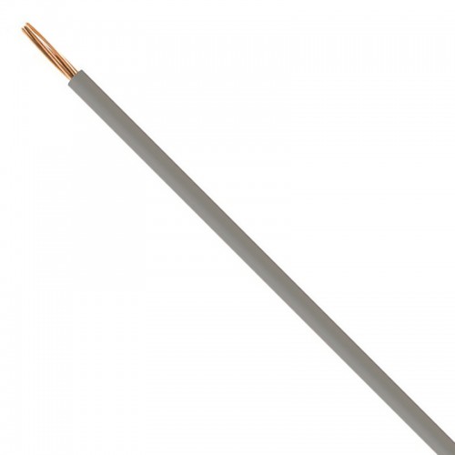 BASEC Approved 6491B Grey Single Core Insulated Low Smoke Zero Halogen ( LSZH ) Conduit Wiring Cable 6.0mm 100m Reel