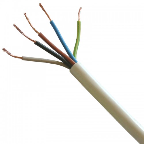 3185Y25WHIC BASEC Approved 3185Y White 5 Core PVC Insulated & Sheathed Circular Flexible Cable 2.5mm 100m Reel