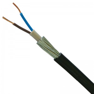 6942X15A BASEC Approved 6942X Black 2 Core Steel Wire Armoured Cable 1.5mm (priced per metre)