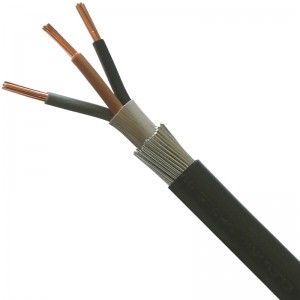 6943X15A BASEC Approved 6943X Black 3 Core Steel Wire Armoured Cable 1.5mm (priced per metre)