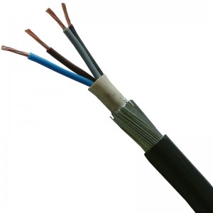 6944X25A BASEC Approved 6944X Black 4 Core Steel Wire Armoured Cable 2.5mm (priced per metre)