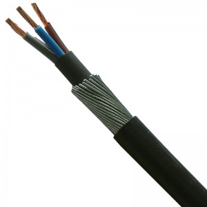 6944X4A BASEC Approved 6944X Black 4 Core Steel Wire Armoured Cable 4.0mm (priced per metre)