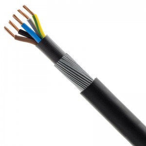 6945X15A BASEC Approved 6945X Black 5 Core PVC Steel Wire Armoured Cable 1.5mm (priced per metre)