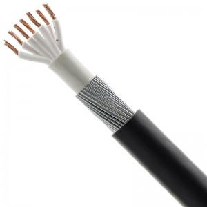 6947X15A BASEC Approved 6947X Black 7 Core PVC Steel Wire Armoured Cable 1.5mm (priced per metre)