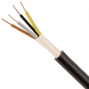 NYY4X15A NYY-J Black 4 Core Circular PVC Insulated / PVC Sheathed Power & Control Cable 1.5mm  (priced per metre)