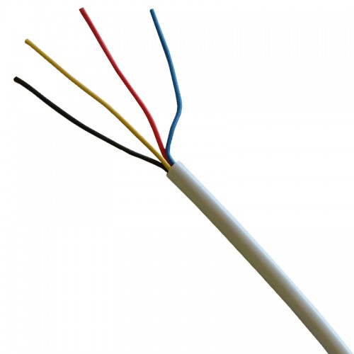 AVAF4WHIC White 4 Core Low Voltage Alarm Cable 100m Reel