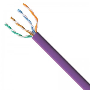 AV6LSFVIO Violet UTP CATEGORY 6 Enhanced Solid Copper Low Smoke + Fumes (LSF) Data Networking Cable 305m Box