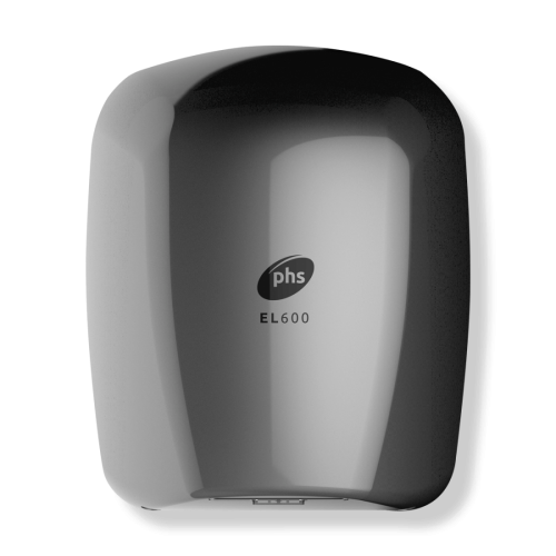 Warner Howard 091225PR EL600 Nickel ABS Plastic Automatic Ultra Low Energy Cool Air Hand Dryer With Antibacterial Surface Protection IP22 600W