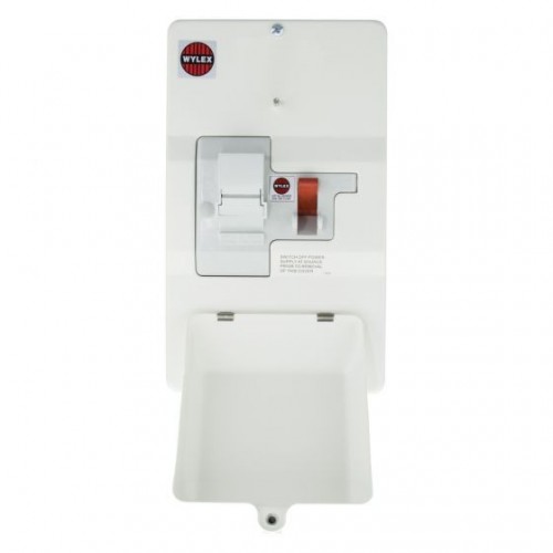 Wylex DSF60M All Metal Double Pole Single Phase Domestic Switchfuse With 60A Fuse 240V Length: 302mm | Width: 178mm | Depth: 111mm