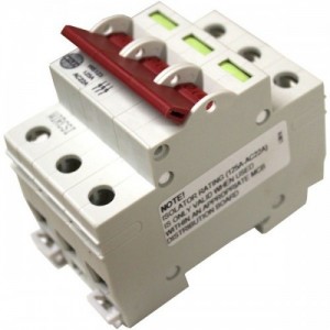 Wylex WS103 3 Module Triple Pole Isolator Switch 100A