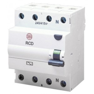 Wylex WRMT100/4 Lifeline 4 Module Four Pole Time Delayed RCD - Requires Incomer Connection Kit 100A 100mA