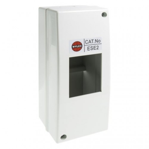 Wylex ESE4 Insulated 4 Module DIN-Rail Enclosure IP40 Width: 79mm | Height: 150mm | Depth:79mm