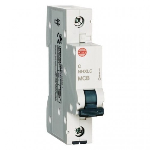 Wylex NHXLC25 NHXL 1 Module Single Pole C Curve Miniature Circuit Breaker MCB - For Domestic Installations 25A 6kA Wylex NHXLC25 NHXL 1 Module Single Pole C Curve Miniature Circuit Breaker MCB - For Domestic Installations 25A 6kA