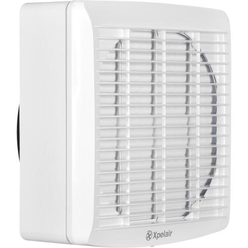 Xpelair GX9 89994AW White Commercial Single Speed Axial Window Fan With Silent Electro-Thermal Shutter & Window Kit IPX4 240V