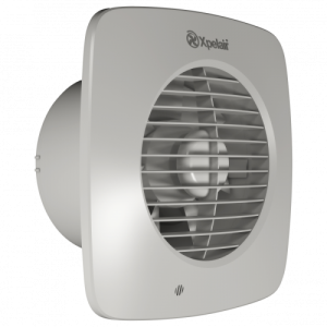 Xpelair DX150S 93070AW Simply Silent White Square 2 Speed Axial Fan For Remote Switching IPX4 240V Height: 229mm | Width: 229mm | Spigot DiaØ : 150mm
