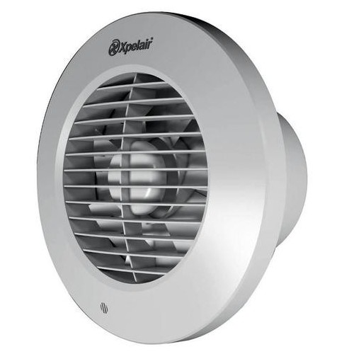 Xpelair DX150R 93071AW Simply Silent White Round 2 Speed Axial Fan For Remote Switching IPX4 240V DiaØ : 229mm | Spigot DiaØ : 150mm
