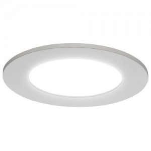 Luceco ELP12W6L30 Luxpanel Eco Circular White Non-Dimmable LED Low Profile Downlight With Warm White 3000K LEDs & Opal TP(b) Diffuser IP20 6W