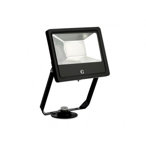 Collingwood Lighting FL02BXCS Black CCT LED Floodlight With Colour Selectable Warm/Cool/Daylight White LEDs & Twist & Turn Mounting Bracket IP65 20W