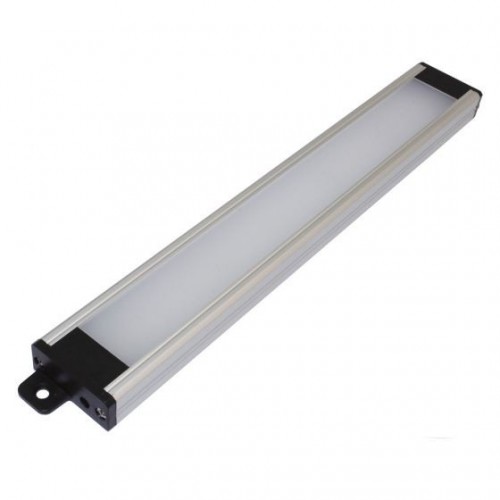 PowerLED CON210W Connect Silver Aluminium LED Slimline Light Bar With Warm White 2800-3200K LEDs & Opal Diffuser IP44 3W 280Lm 24Vdc