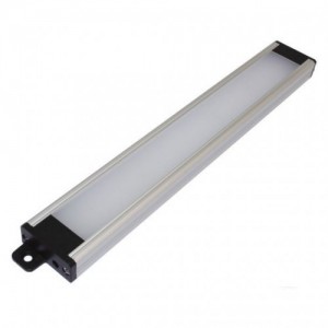 PowerLED CON310W Connect Silver Aluminium LED Slimline Light Bar With Warm White 2800-3200K LEDs & Opal Diffuser IP44 5W 350Lm 24Vdc