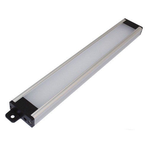 PowerLED CON510 Connect Silver Aluminium LED Slimline Light Bar With Cool White 5600-7000K LEDs & Opal Diffuser IP44 9W 620Lm 24Vdc