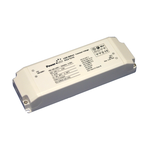 PowerLED PSU004 Connect White Plastic LED Constant Voltage LED Driver For Powering Up To 4m Of Connect LED Light Bars 75W 240V