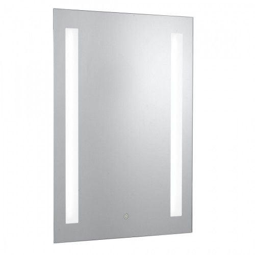 Searchlight 7450 Mirror Glass LED Bathroom Mirror Light With Cool White 4000K LEDs, Shaver Socket & Touch Panel Sensor IP44 5W 200Lm 240V