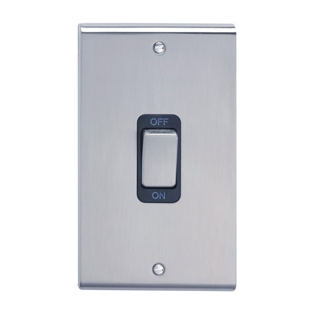 Deta SD1301SSB Slimline Decor Stainless Steel Screwed DP Control Switch