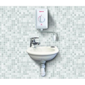 Redring 43678901 I3VS Instant White Handwash Water Heater With Vortex Spray Swivel Nozzle 3.0kW 240V