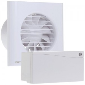 Deta 4616 White Single Speed SELV Axial Extractor Fan With Adjustable Timer Remote Transformer IPX7 12V