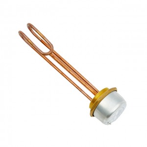 Copper Immersion Heater & Resettable Thermostat 27" 