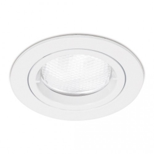 Aurora Lighting EN-DLM356W EDLMPro White Aluminium Fixed Lock Ring GU10 Downlight - Requires Lamp IP20 50W GU10 240V DiaØ: 80mm | Cut-Out: 70mm | Recess Depth: 115mm