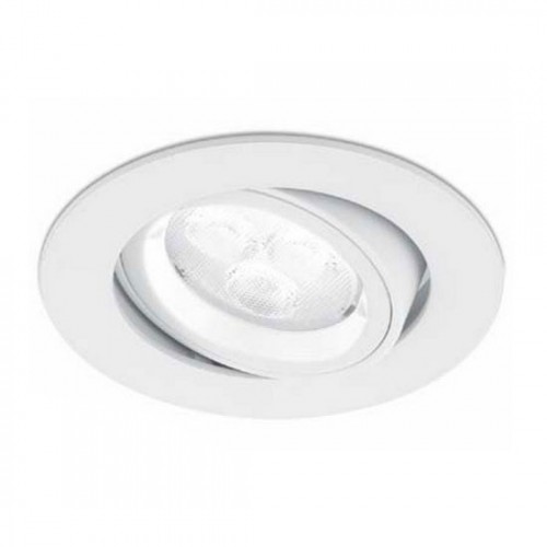 Aurora Lighting EN-DLM357W EDLMPro White Aluminium Adjustable Lock Ring GU10 Downlight - Requires Lamp IP20 50W GU10 240V DiaØ: 95mm | Cut-Out: 80mm | Recess Depth: 110mm