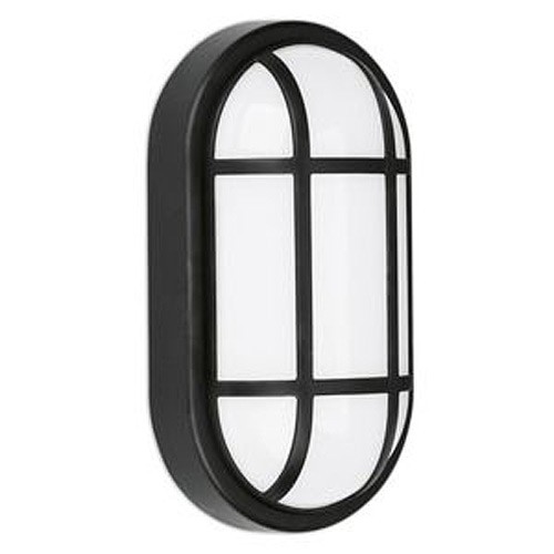 Aurora Lighting EN-BZG220BLK Utilite Black Polycarbonate Oval Grille Bezel For EN-BH220/40 LED Bulkhead Length: 271mm | Width: 146mm