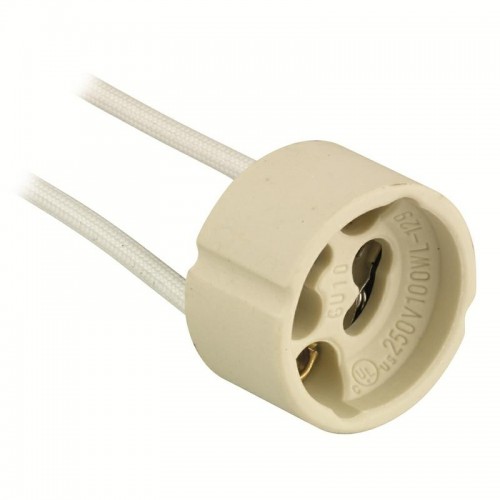 Aurora Lighting AU-0601F Low Voltage GU10 Lampholder With 21cm 250°C Heat Resistant Tails For Fire Rated Downlights 240V