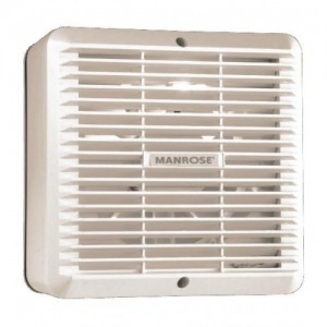 Manrose COMG150MP   Extractor Manual c/w Pullcord Fan Operated Internal Shutters 150mm 6in