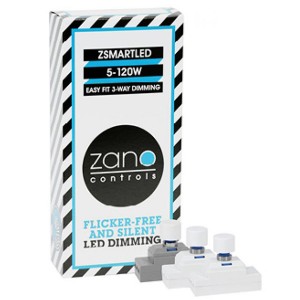Zano Controls ZGRIDMW150-3PBLK  Black Multi Way 3 Point Set 1 Gang Grid Switch Push On/Off Grid 5-150W