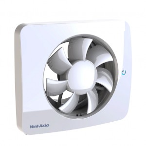 Vent-Axia 479460 Revive White PureAir Sense Odour Sensing IP44 Fan c/w Humidistat & Timer 185x160mm