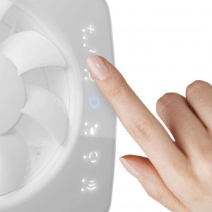 Vent-Axia 479460 Revive White PureAir Sense Odour Sensing IP44 Fan c/w Humidistat & Timer 185x160mm