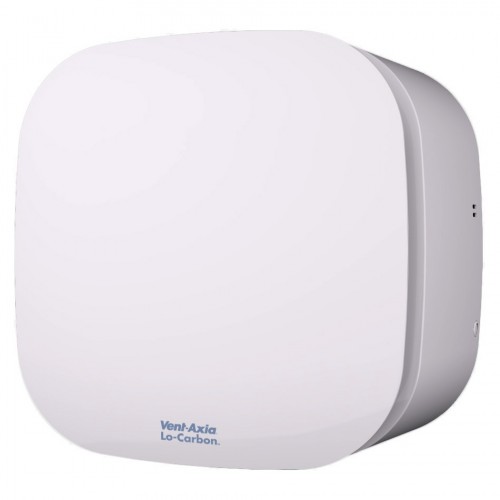 Vent-Axia 473848 Revive White Lo-Carbon Revive 7 Bathroom & Fan Kitchen Built-In Boost Tile Front