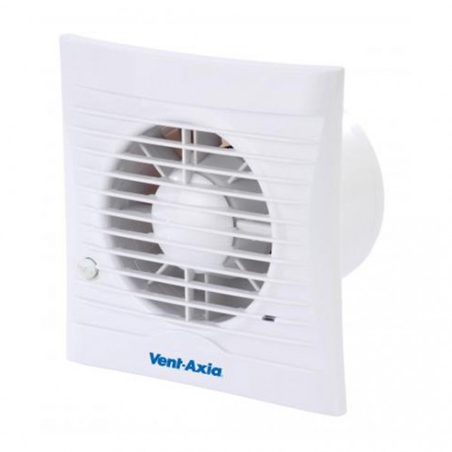 Vent-Axia 454058 Silhouette White Silhouette 100TM Panel Axial Fan Extractor Shutter Neon Tim & PIR 100mm