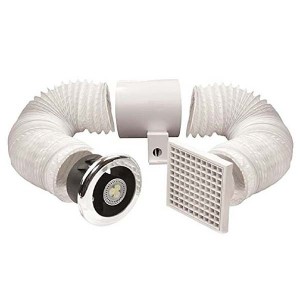Manrose LEDSLKTC Showerlite  Kit Showerlite Timer LED Fan  100mm 3W
